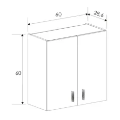 Discount Muebles1Click Alto 2 puertas Aura