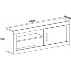Sale Muebles1Click Alto y estantes Lara