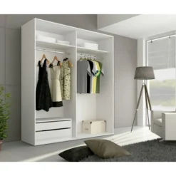 Clearance Muebles1Click Armario 2 puertas correderas Cabra