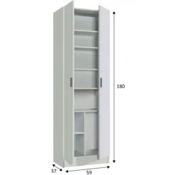 New Muebles1Click Armario con estantes Use