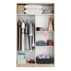 Outlet Muebles1Click Armario correderas Warda blanco brillo