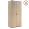 Online Muebles1Click Armario Low Cost 2p largas roble