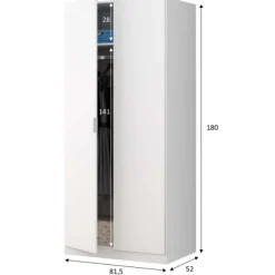 Best Muebles1Click Armario Low Cost 2p largas blanco