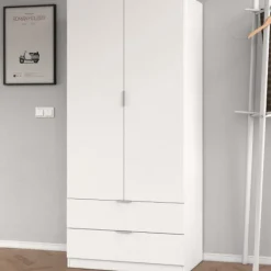 Best Muebles1Click Armario Low 2P 2C Blanco