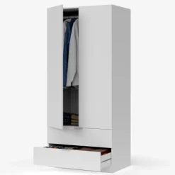 Best Muebles1Click Armario Low 2P 2C Blanco