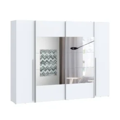 Best Muebles1Click Armario Magnum 270cm blanco con lunas