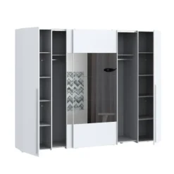 Best Muebles1Click Armario Magnum 270cm blanco con lunas