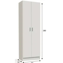 Muebles1Click Armario multiuso Use blanco