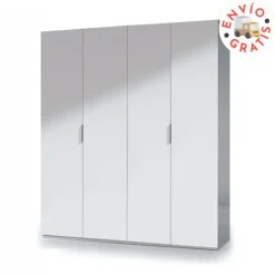 Discount Muebles1Click Armario 4p blanco brillo