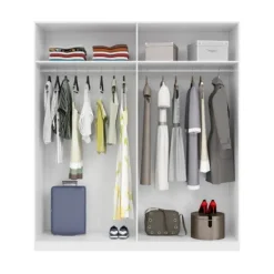 Discount Muebles1Click Armario 4p blanco brillo