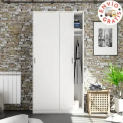 Best Muebles1Click Armario 2p correderas blanco