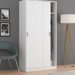 Best Muebles1Click Armario 2p correderas blanco