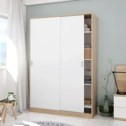 Clearance Muebles1Click Armario 2P correderas roble/artik