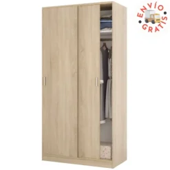 Muebles1Click Armario 2p correderas roble