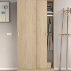 Muebles1Click Armario 2p correderas roble