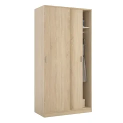 Muebles1Click Armario 2p correderas roble