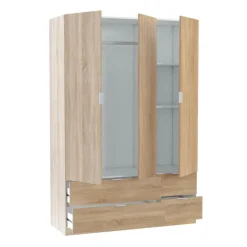 Clearance Muebles1Click Armario 3p+4c roble