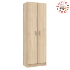 Hot Muebles1Click Armario Use 2p con estantes Roble