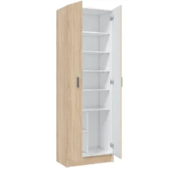 Hot Muebles1Click Armario Use 2p con estantes Roble