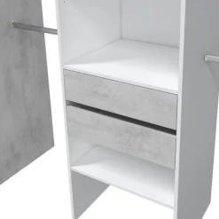 Muebles1Click Armario vestidor blanco - cemento