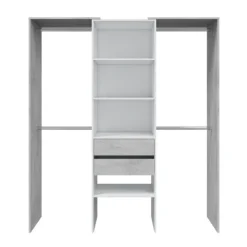 Muebles1Click Armario vestidor blanco - cemento