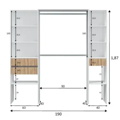 Outlet Muebles1Click Armario vestidor Tempus