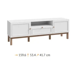 Best Muebles1Click Bajo TV 2 puertas 1 cajón Love