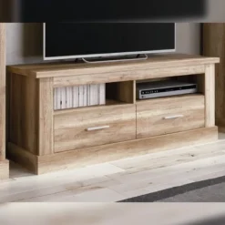 New Muebles1Click Bajo TV dos cajones Chellén