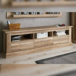 Muebles1Click Bajo TV tres cajones Chellén