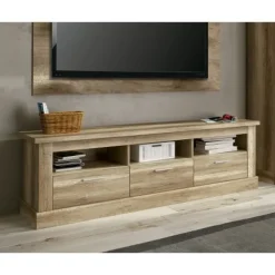 Muebles1Click Bajo TV tres cajones Chellén