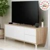 Sale Muebles1Click Bajo TV Urban Plus roble-blanco