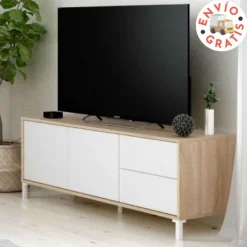 Sale Muebles1Click Bajo TV Urban Plus roble-blanco