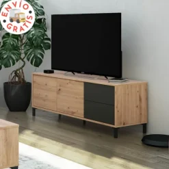 Outlet Muebles1Click Bajo TV Urban Plus roble-gris