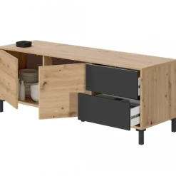 Outlet Muebles1Click Bajo TV Urban Plus roble-gris