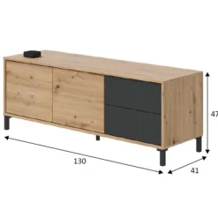 Outlet Muebles1Click Bajo TV Urban Plus roble-gris