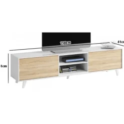 Clearance Muebles1Click Bajo TV y estante Viena