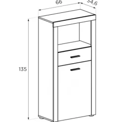 New Muebles1Click Bodeguero Texas