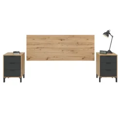 Discount Muebles1Click Cabecero + 2 mesitas Enzo