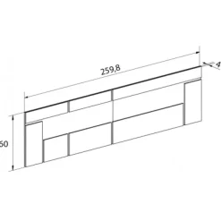 Discount Muebles1Click Cabecero leds modelo Rambla