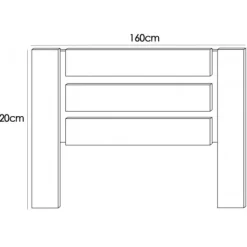 Best Muebles1Click Cabecero Monika 160cm.