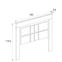 Outlet Muebles1Click Cabecero patas Chellén