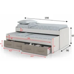 Best Muebles1Click Cama compacta Ares