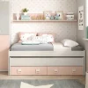 Muebles1Click Cama doble con estante Smallow