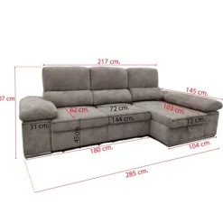 Outlet Muebles1Click Chaiselongue cama Nadia