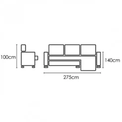 Online Muebles1Click Chaiselongue cama Yago express