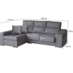 Outlet Muebles1Click Chaiselongue Magic 235cm. C2