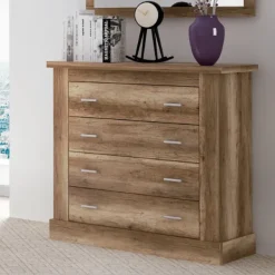 Muebles1Click Cómoda 4 cajones Chellén