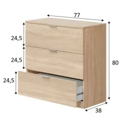 Hot Muebles1Click Cómoda Low Cost roble