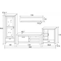 Online Muebles1Click Composición 294cm Frida