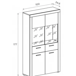 Discount Muebles1Click Composición 301cm. Texas 04